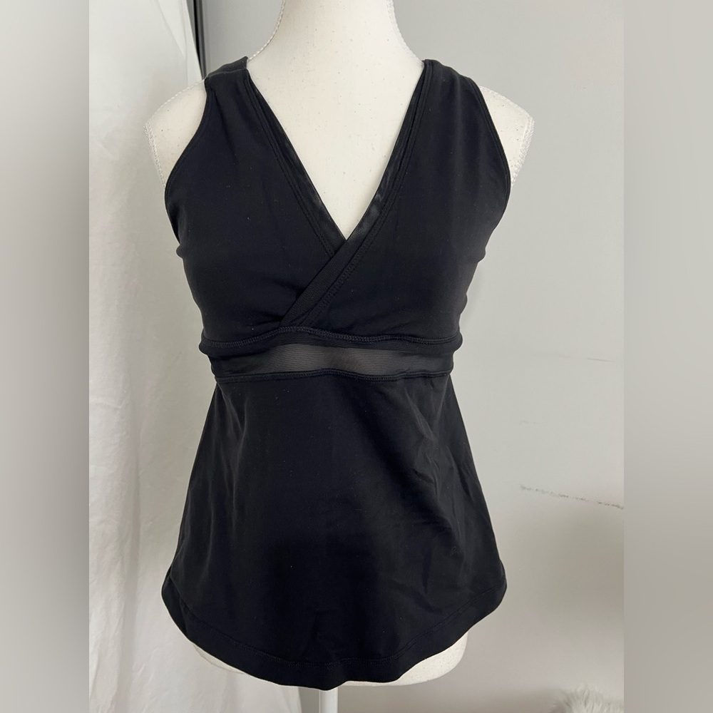 Lululemon Black Sleeveless Wrap Top